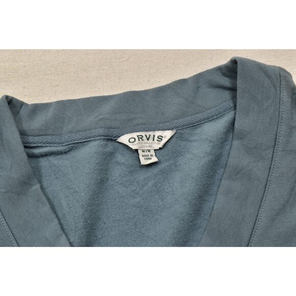 Orvis Classic Collection Women's Green V-Neck Sweatshirt Regular Size M Modal - Picture 5 of 8